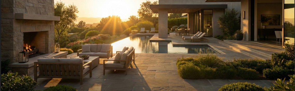 Luxury property with sunset view